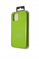 Чехол-накладка для iPhone 12 Mini VEGLAS SILICONE CASE закрытый ярко-зеленый (31) - фото