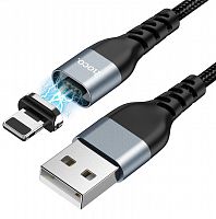Купить Кабель USB Lightning 8Pin HOCO U96 Traveller Magnetic 2.4A 1.2м черный оптом, в розницу в ОРЦ Компаньон