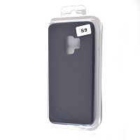 Чехол-накладка для Samsung G960F S9 VEGLAS SILICONE CASE закрытый черный (3) - фото
