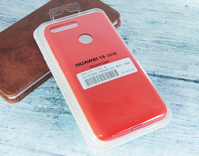 Чехол-накладка для HUAWEI Honor 7A Pro/Y6 Prime 2018 SILICONE CASE закрытый красный - оптовая продажа Чехол-накладка для HUAWEI Honor 7A Pro/Y6 Prime 2018 SILICONE CASE закрытый красный - фото