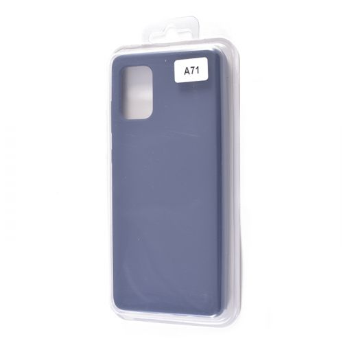 Чехол-накладка для Samsung A715F A71 VEGLAS SILICONE CASE закрытый темно-синий (8) оптом, в розницу Центр Компаньон