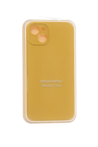 Чехол-накладка для iPhone 14 Plus SILICONE CASE Защита камеры желтый (4) оптом, в розницу Центр Компаньон