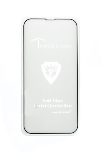 Защитное стекло для iPhone 13 Pro Max/14 Plus FULL GLUE картон черный оптом, в розницу Центр Компаньон
