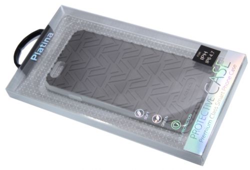 Чехол-накладка для iPhone 6/6S PLATINA TPU+PC Вершины черный - фото фото 2