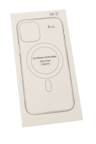 Чехол-накладка для iPhone 14 Pro Max Clear TPU поддержка MagSafe Pop-up window прозрачный коробка - фото фото 3