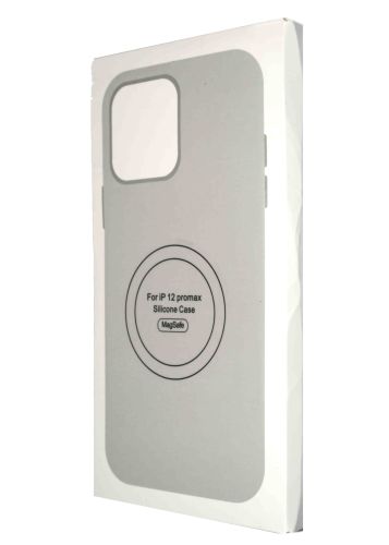 Чехол-накладка для iPhone 12 Pro Max SILICONE TPU NL поддержка MagSafe белый коробка оптом, в розницу Центр Компаньон фото 4