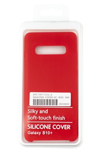 Чехол-накладка для Samsung G975F S10 Plus SILICONE CASE OP красный (1) оптом, в розницу Центр Компаньон фото 4