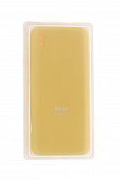 Чехол-накладка для XIAOMI Redmi 9A VEGLAS SILICONE CASE закрытый желтый (20) - фото