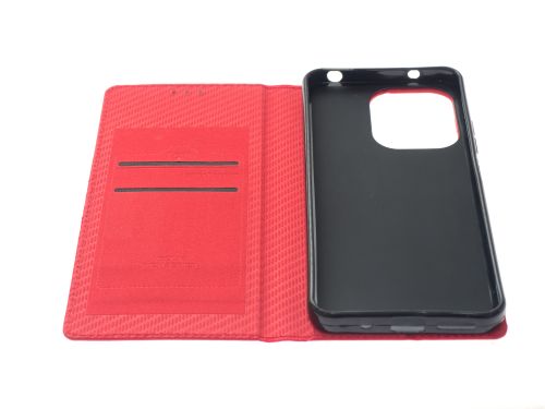 Чехол-книжка для XIAOMI Redmi 13/Poco M6 4G VEGLAS RICH красный - фото фото 4