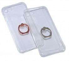 Чехол-накладка для iPhone 7/8 Plus HOCO METAL FINGER TPU прозрачная - фото