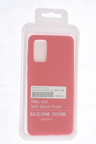Чехол-накладка для Samsung G985 S20 Plus SILICONE CASE NL OP закрытый красный (1) оптом, в розницу Центр Компаньон фото 4