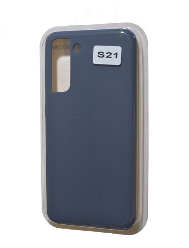 Чехол-накладка для Samsung G991F S21 VEGLAS SILICONE CASE закрытый темно-синий (8) оптом, в розницу Центр Компаньон