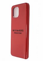 Чехол-накладка для XIAOMI Mi 11 Lite SILICONE CASE закрытый красный (1) - фото