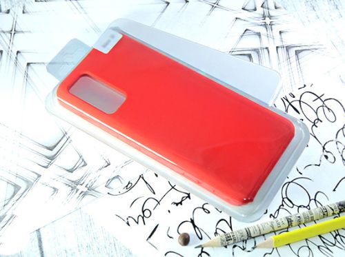 Чехол-накладка для Samsung G985 S20 Plus SILICONE CASE закрытый красный (1) оптом, в розницу Центр Компаньон