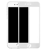 Защитное стекло для iPhone 6/6S 6D пакет белый - фото