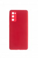 Чехол-накладка для Samsung G780F S20 FE SILICONE CASE OP закрытый красный (1) - фото