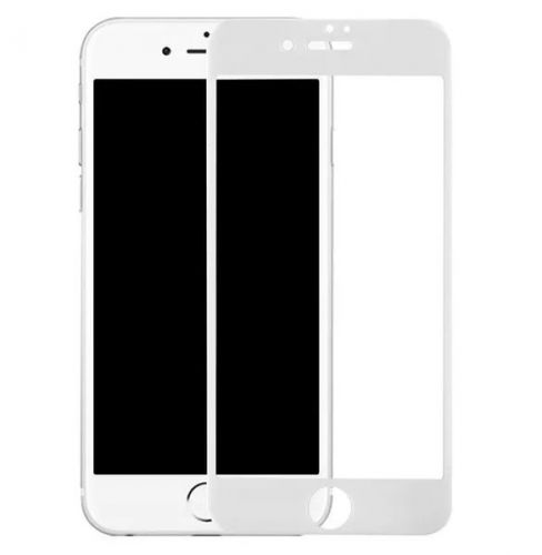 Защитное стекло для iPhone 6/6S 6D пакет белый - фото