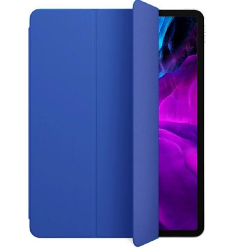 Чехол-подставка для iPad 10.2 EURO 1:1 кожа темно-синий - фото