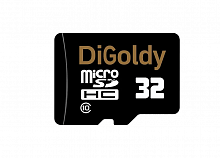 Карта памяти MicroSD 32 Gb Класс 10 DiGoldy без адаптера - фото