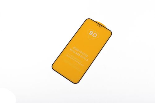 Защитное стекло для iPhone 12 Mini FULL GLUE (желтая основа) пакет черный оптом, в розницу Центр Компаньон фото 2