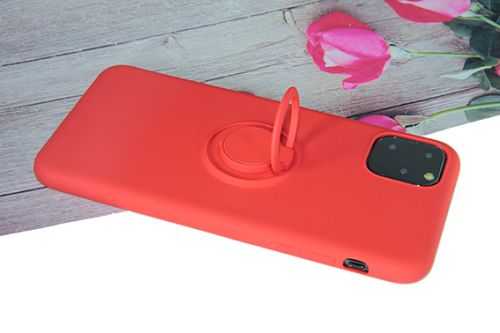 Чехол-накладка для iPhone 11 Pro Max SOFT TOUCH TPU КОЛЬЦО красный  оптом, в розницу Центр Компаньон фото 4