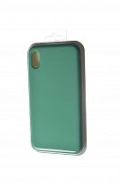 Чехол-накладка для iPhone XS Max SILICONE CASE ментоловый (50) - фото