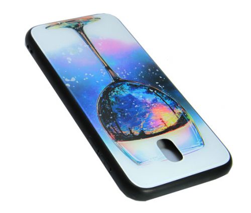 Чехол-накладка для Samsung J730 J7 2017 LOVELY GLASS TPU бокал коробка - фото фото 3