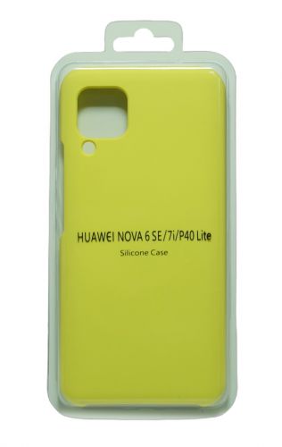 Чехол-накладка для HUAWEI P40 Lite SILICONE CASE желтый (20) - оптовая продажа Чехол-накладка для HUAWEI P40 Lite SILICONE CASE желтый (20) - фото