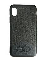 Купить Чехол-накладка для iPhone X/XS TOP FASHION Santa Barbara TPU черный блистер оптом, в розницу в ОРЦ Компаньон