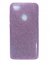 Чехол-накладка для XIAOMI Redmi Note 5A Prime JZZS Shinny 3в1 TPU фиолетовая - фото