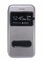 Чехол-книжка для iPhone 6/6S BUSINESS TWO WINDOW серый - фото