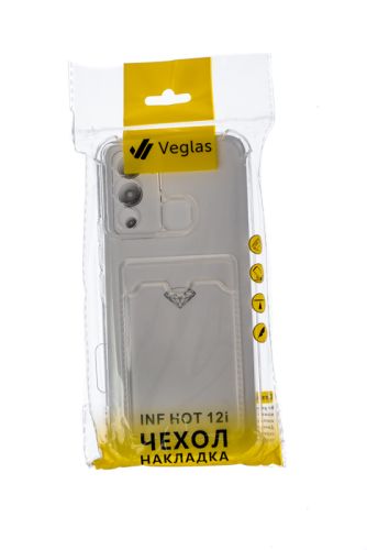 Чехол-накладка для INFINIX Hot 12i VEGLAS Air Pocket прозрачный оптом, в розницу Центр Компаньон фото 4
