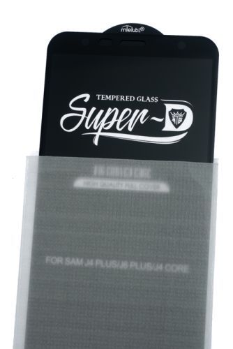 Защитное стекло для Samsung J4 Plus/J6 Plus/J4 Core Mietubl Super-D пакет черный оптом, в розницу Центр Компаньон фото 3