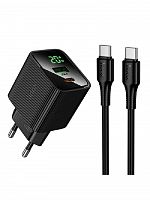 СЗУ Type-C HOCO CS83A 3A PD20W QC3.0 кабель Type-C черный - фото