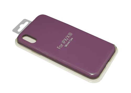 Чехол-накладка для iPhone X/XS VEGLAS SILICONE CASE NL закрытый фиолетовый (45) оптом, в розницу Центр Компаньон фото 2
