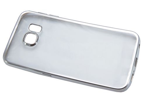 Чехол-накладка для Samsung G925F S6 EDGE РАМКА TPU серебро оптом, в розницу Центр Компаньон фото 3