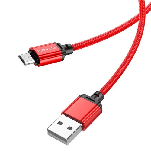 Кабель USB-Micro USB BOROFONE BX87 Sharp 2.4A 1м красный оптом, в розницу Центр Компаньон фото 3
