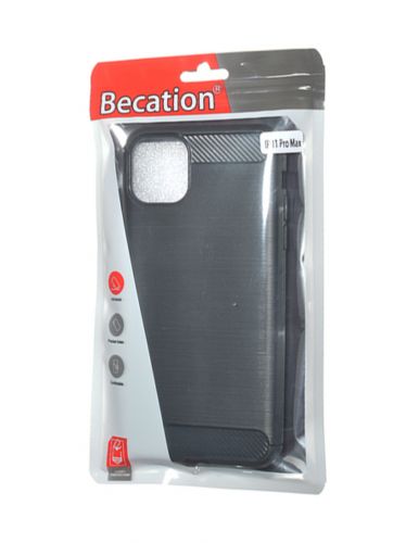 Чехол-накладка для iPhone 11 Pro Max BECATION CARBON FIBER TPU ANTISHOCK черный - оптовая продажа фото 3 Чехол-накладка для iPhone 11 Pro Max BECATION CARBON FIBER TPU ANTISHOCK черный - фото фото 3