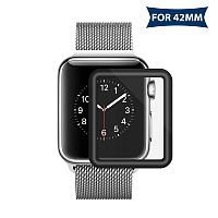 Защитное стекло для Apple Watch (42) 3D CURVED коробка - фото