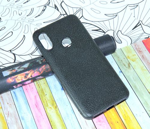 Чехол-накладка для XIAOMI Mi A2 Lite FASHION LITCHI TPU черный - фото фото 2