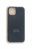 Чехол-накладка для iPhone 14 SILICONE CASE закрытый (18) черный - фото