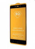 Защитное стекло для XIAOMI Redmi Note 4 FULL GLUE (желтая основа) пакет черный - фото