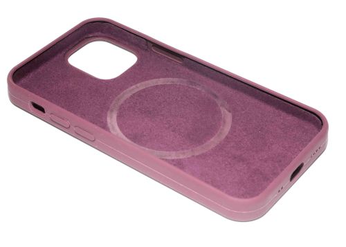 Чехол-накладка для iPhone 12 Mini SILICONE TPU поддержка MagSafe розовый коробка оптом, в розницу Центр Компаньон фото 3