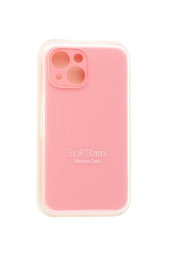 Чехол-накладка для iPhone 13 Mini VEGLAS SILICONE CASE Защита камеры розовый (6) - фото