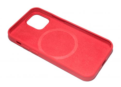Чехол-накладка для iPhone 12 Mini SILICONE TPU NL поддержка MagSafe красный коробка - оптовая продажа фото 3 Чехол-накладка для iPhone 12 Mini SILICONE TPU NL поддержка MagSafe красный коробка - фото фото 3