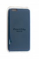 Чехол-накладка для iPhone 6/6S Plus  SILICONE CASE закрытый темно-синий (8) - фото