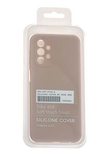Чехол-накладка для Samsung A235F A23 SILICONE CASE OP закрытый светло-розовый (18) - фото фото 4