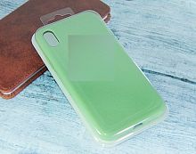 Чехол-накладка для iPhone XR SILICONE CASE закрытый оливковый (1) - фото