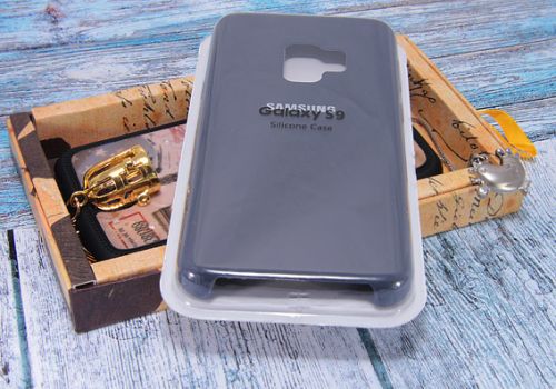 Чехол-накладка для Samsung G960F S9 SILICONE CASE темно-синий оптом, в розницу Центр Компаньон фото 2