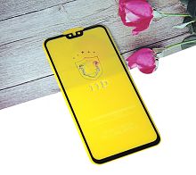 Купить Защитное стекло для HUAWEI Y9 2019 FULL GLUE (желтая основа) картон черный оптом, в розницу в ОРЦ Компаньон